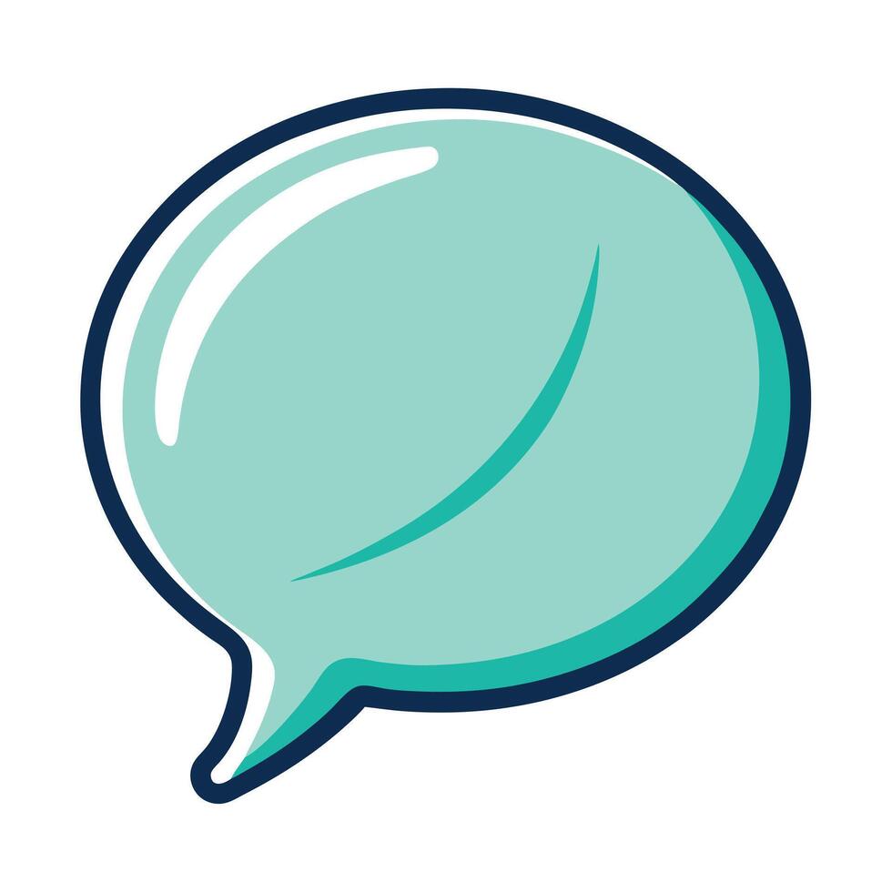 Modern Chat Bubble Icon with Unique and Creative Design vector