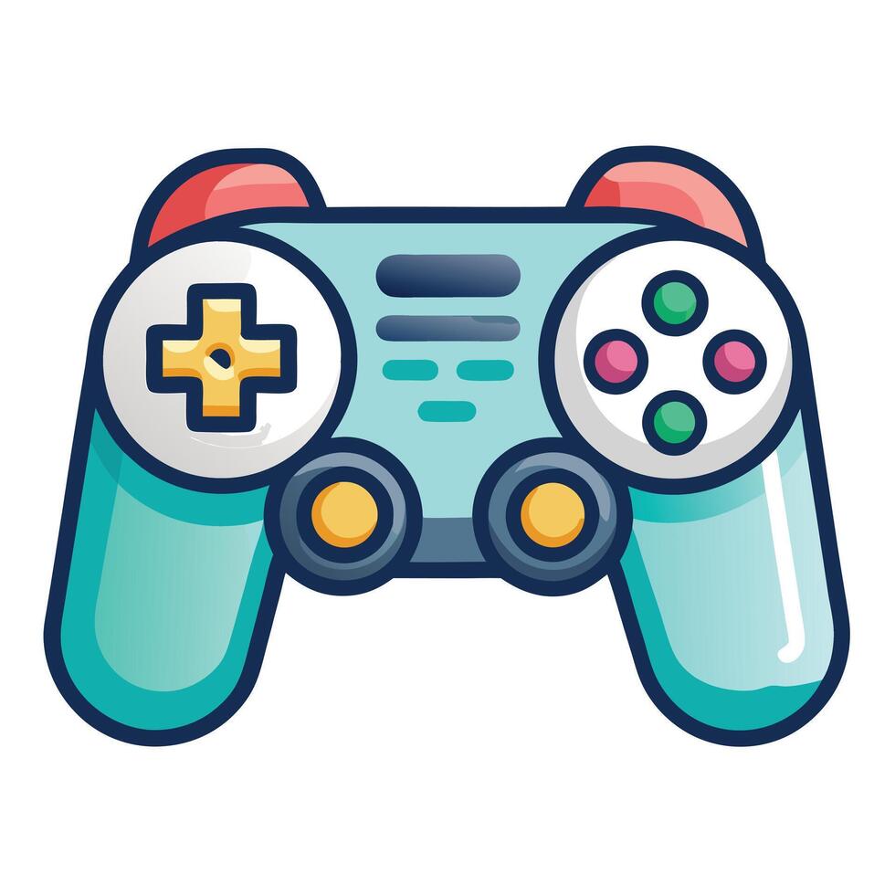 Modern Gaming Controller Icon with Modern Design Elements vector