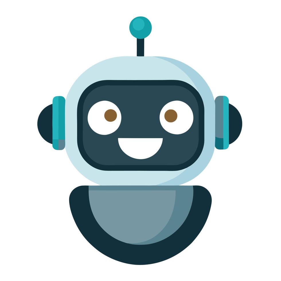 Modern Robot Face Icon with Unique and Creative Design vector