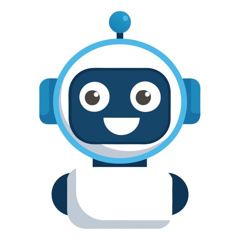 Abstract Robot Face Icon with Modern and Innovative Design vector