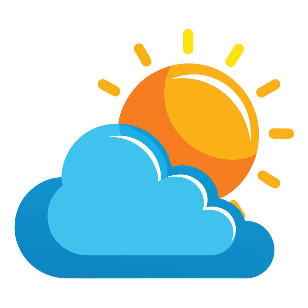 Abstract Weather Forecast Icon with Modern and Innovative Design vector