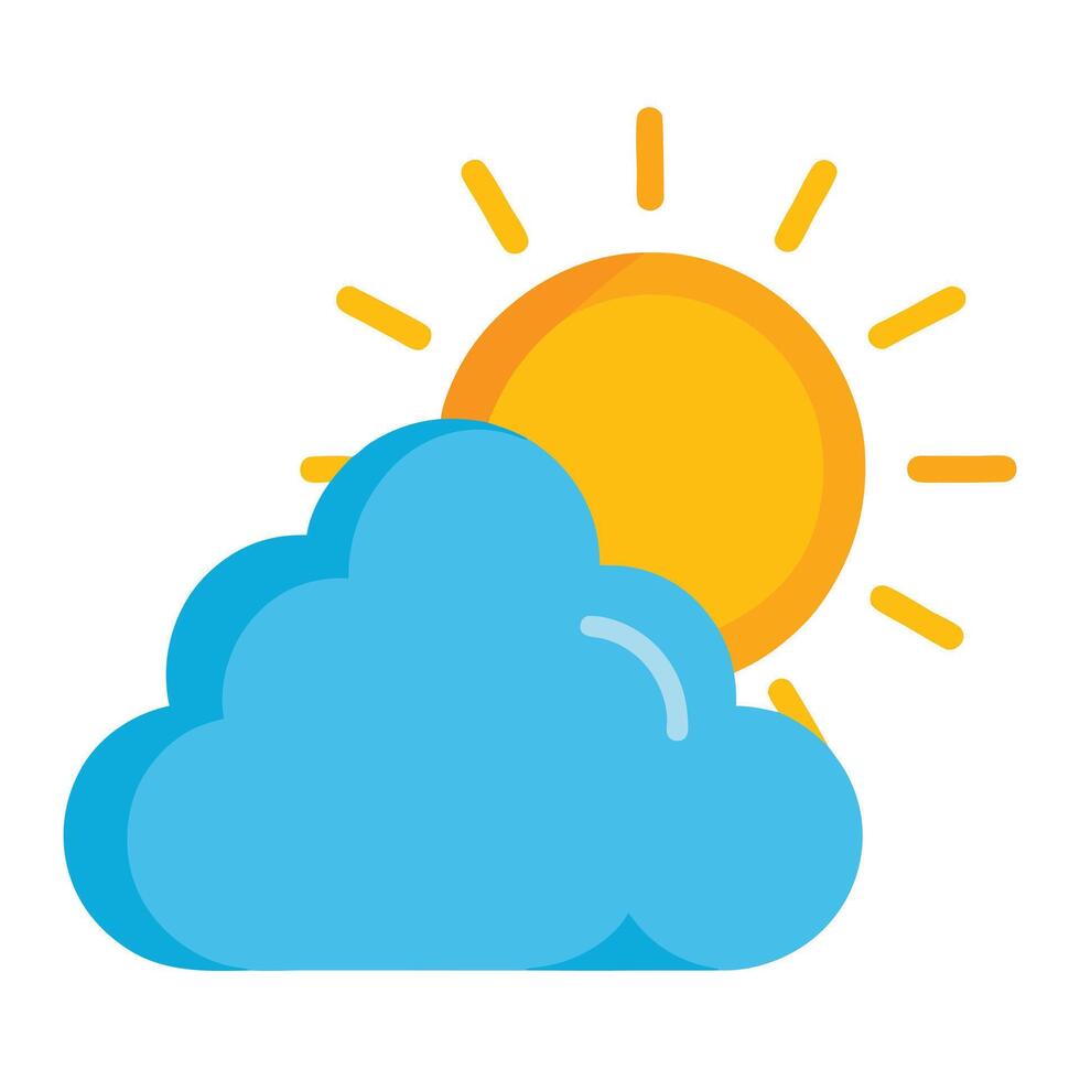 Modern Weather Forecast Icon with Unique and Creative Design vector