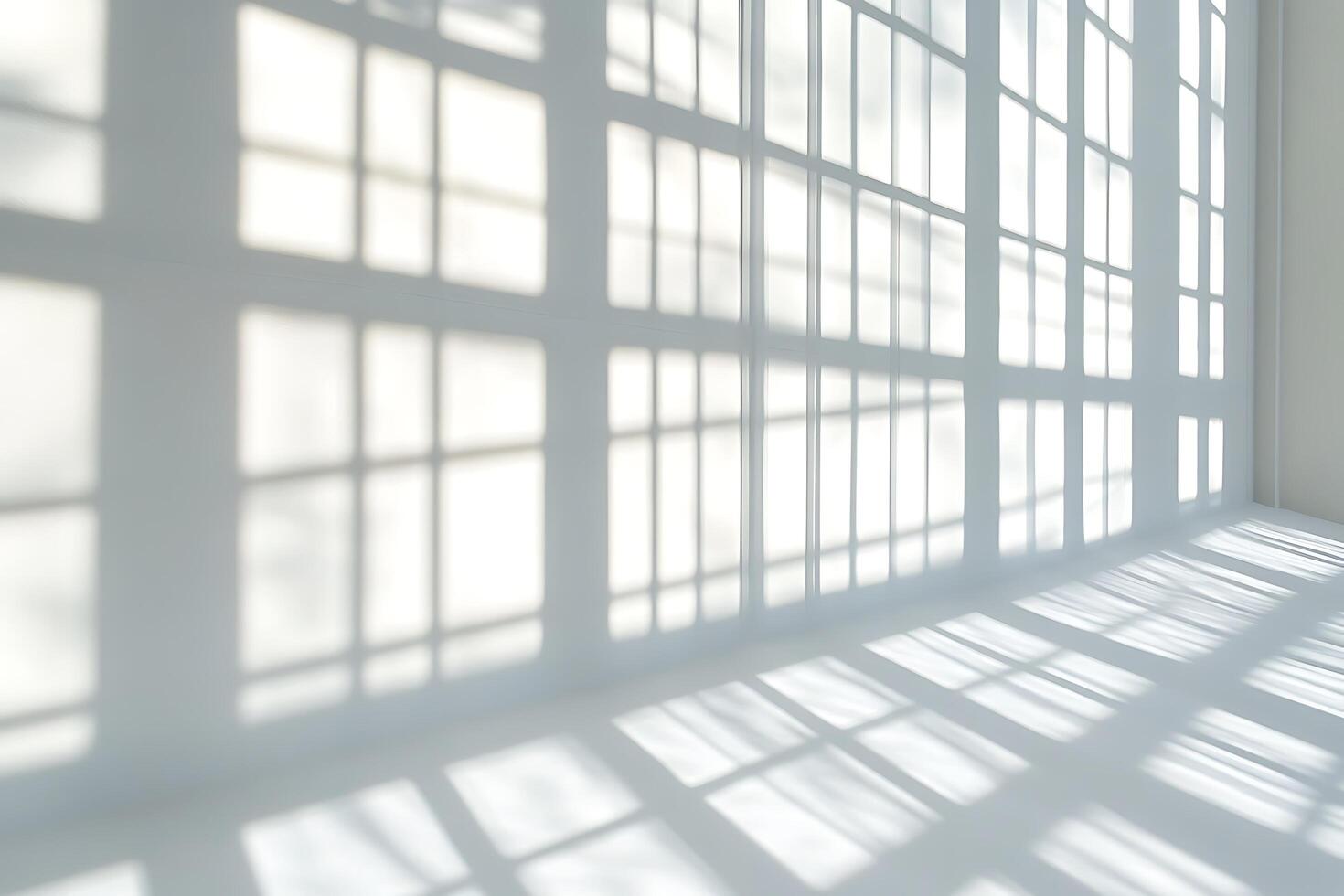 Modern Architecture with Window Shadows and Light Patterns photo