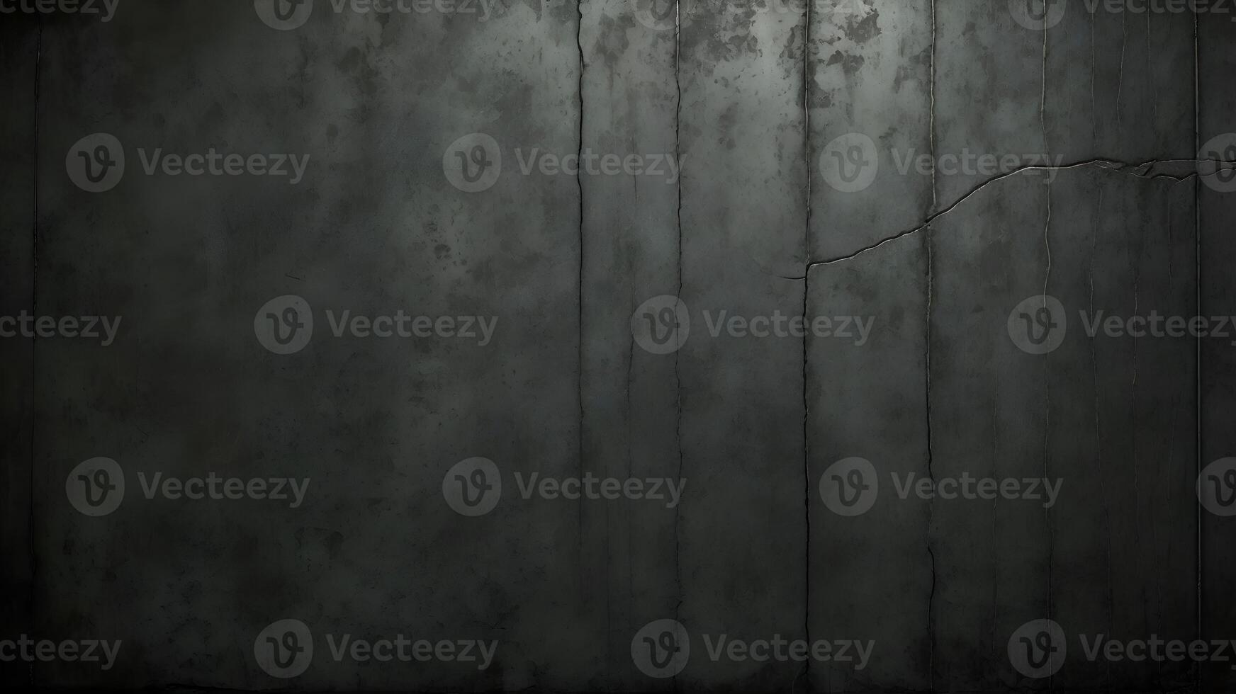 A dark room with a tree and a wall photo