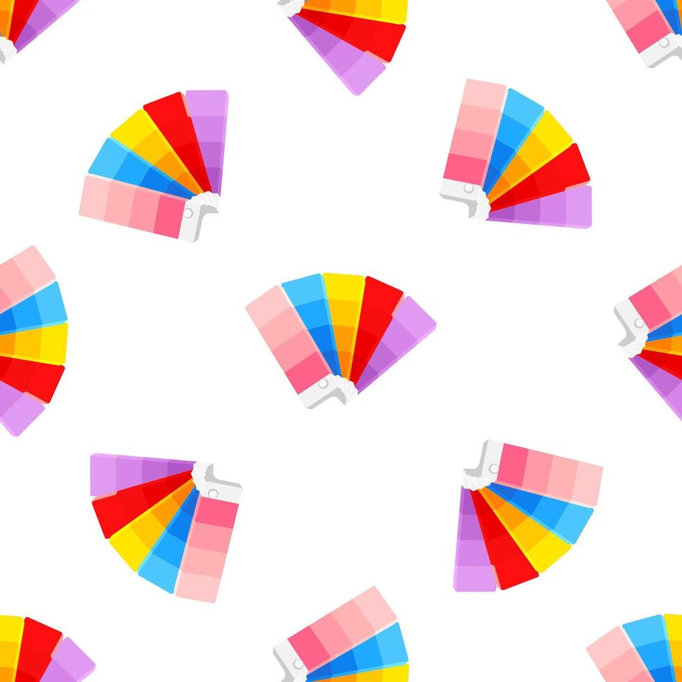Seamless pattern of colorful pantone color palettes forming a beautiful design for graphic designers vector