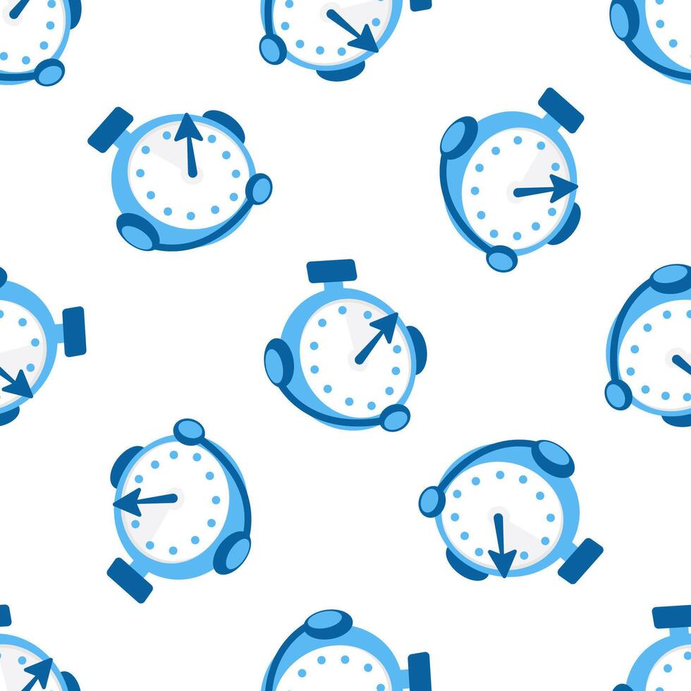 Blue Stopwatch Pattern Symbolizing Time Management and Deadline vector