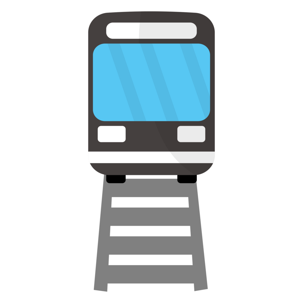 a train on a platform with stairs png