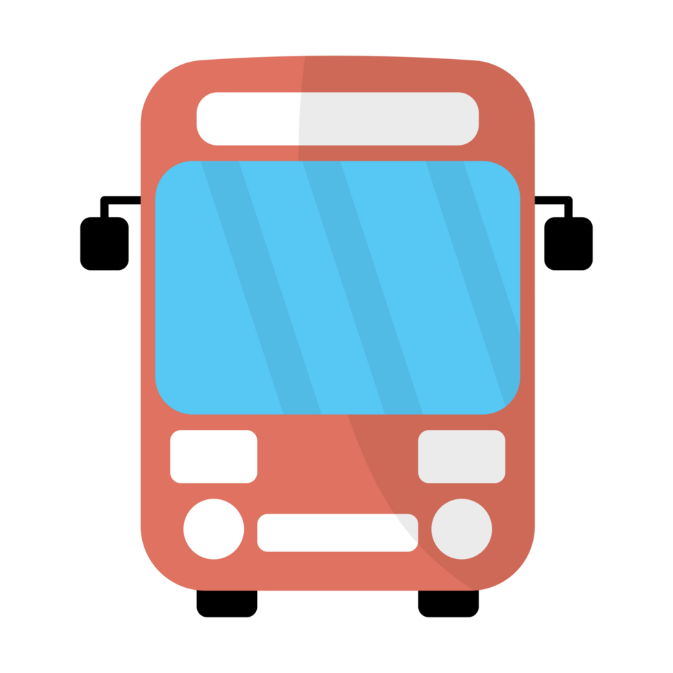 bus icon on transparent background png
