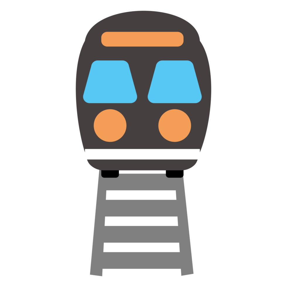 a train on a platform with stairs for design png