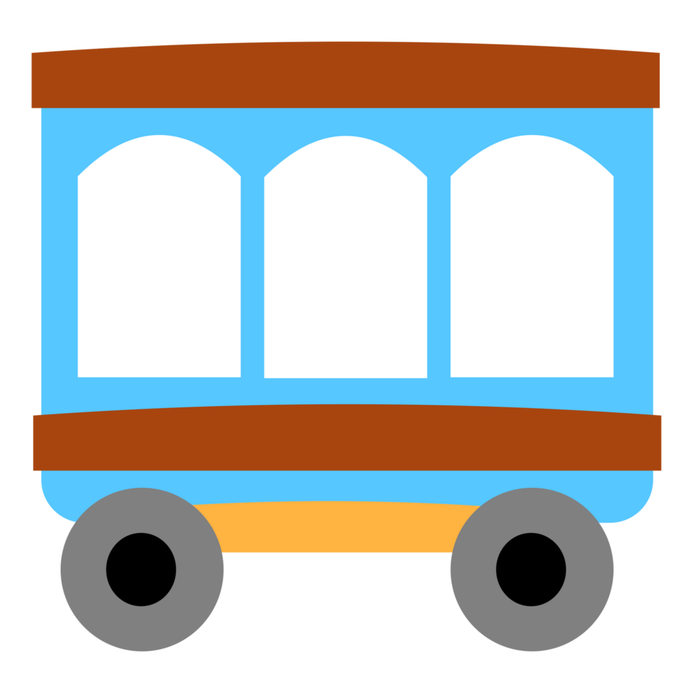 a cartoon train on a transparent background png
