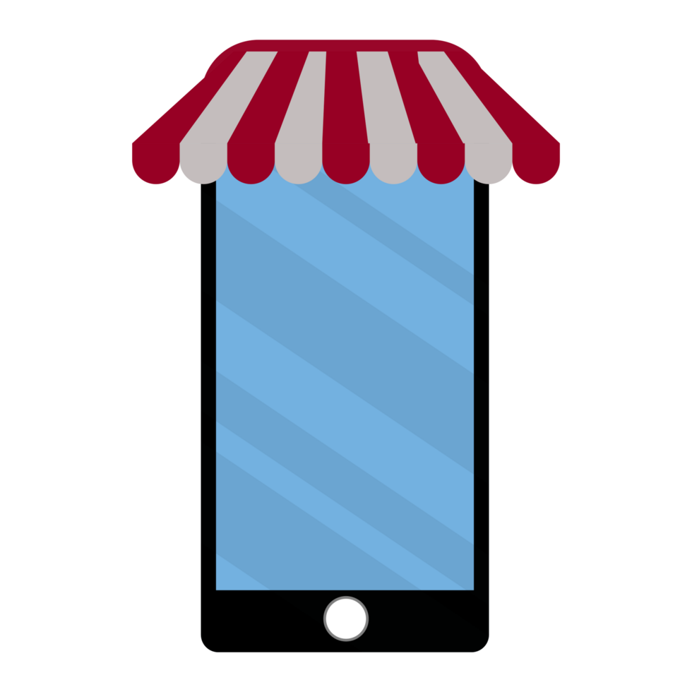Illustration of a Shop with a Canopy png