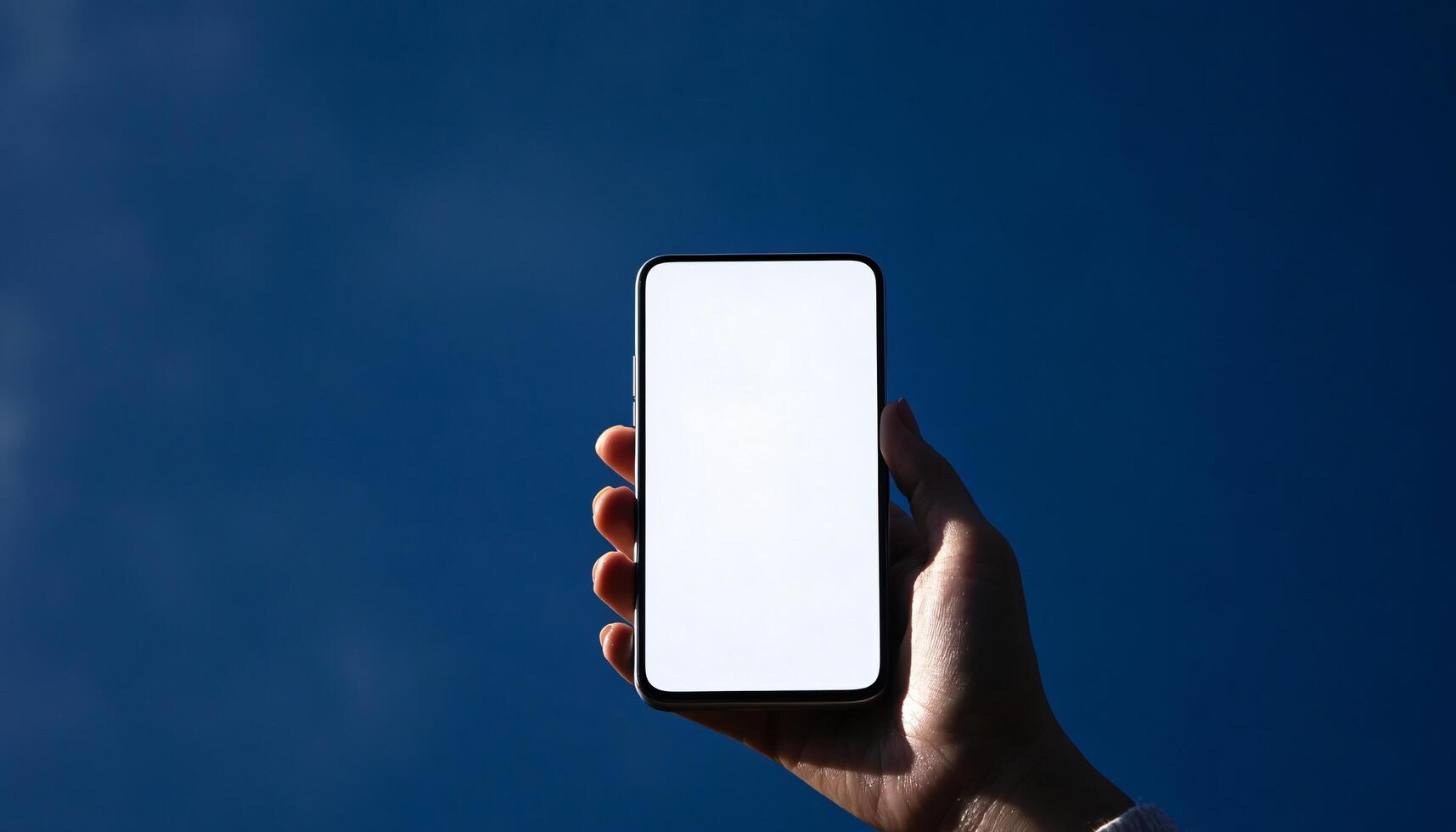 a Device Mockup Showcase Featuring Hand Holding Mobile Phone photo