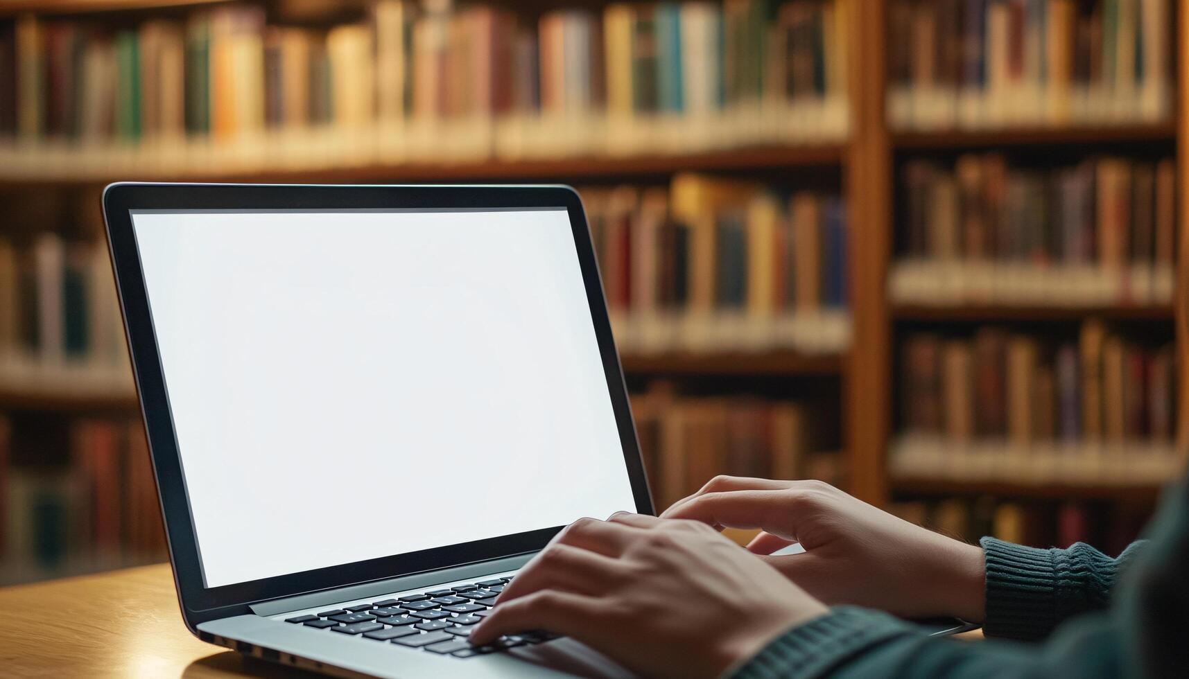 Device Mockup with Laptop in Engaging Environment photo