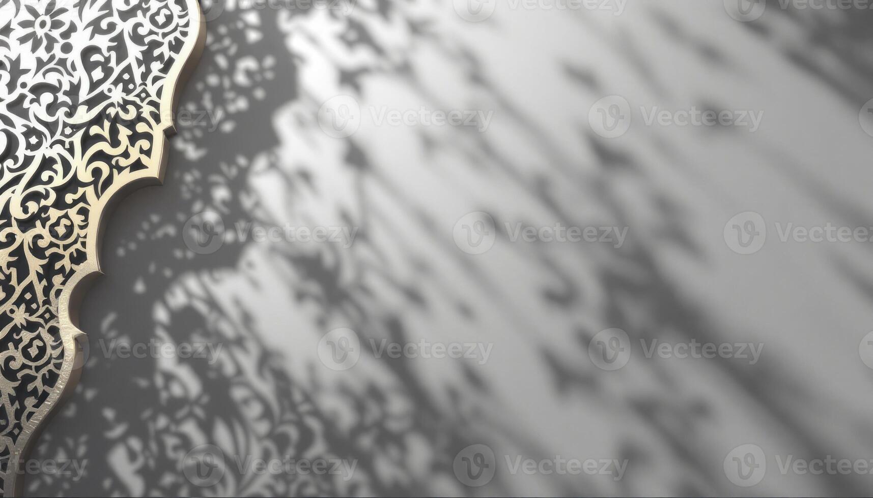 Elegant Gold Floral Design Shadow Background Image photo