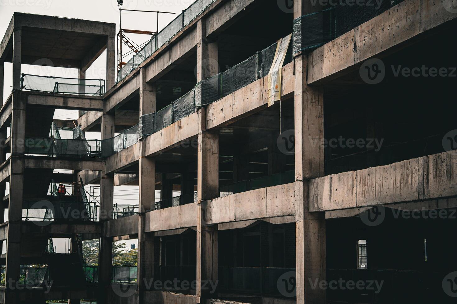 Abandoned Concrete Structure A Building in Decay photo