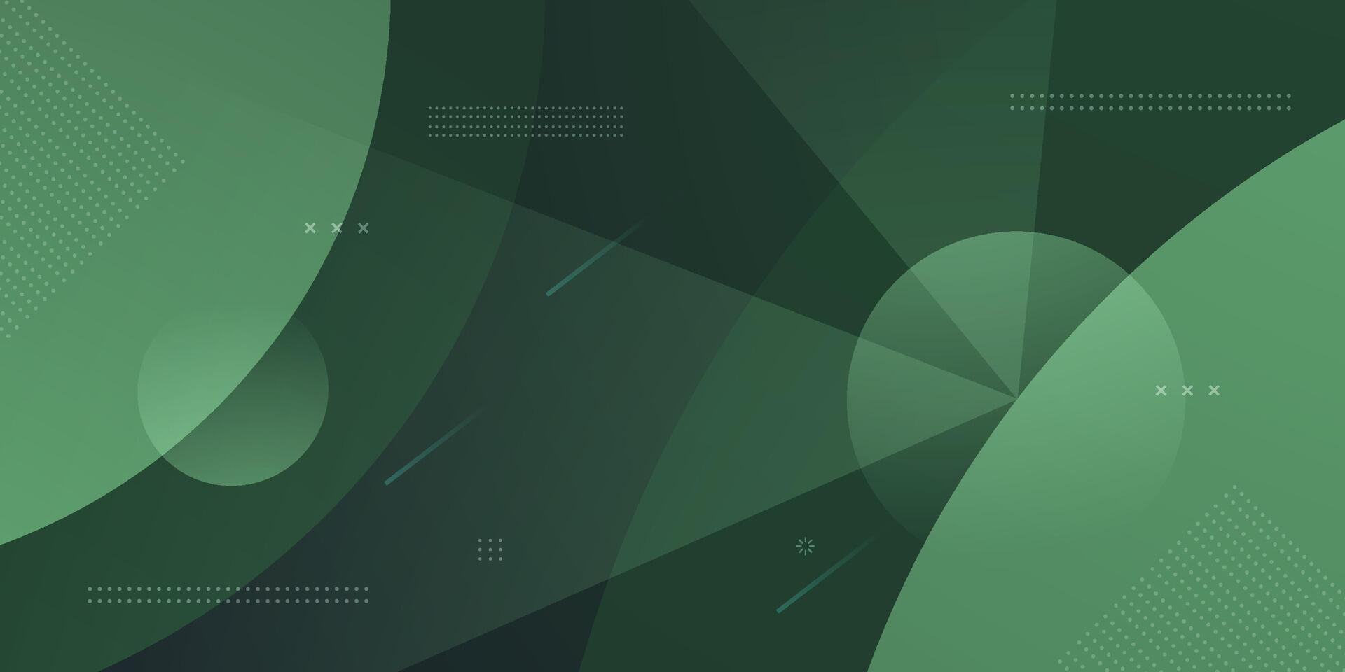 Minimal abstract 3D background with green color pattern. Simple geometric shapes pattern. vector