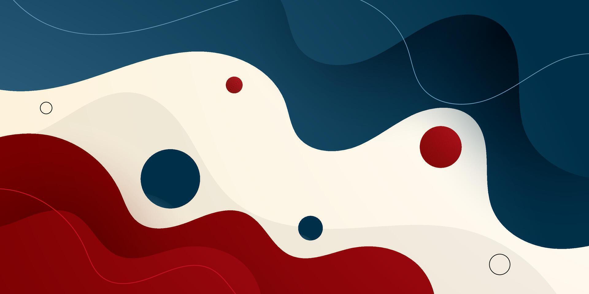 Abstract modern banner 3D background. Creative wave banner design with circle pattern concept. Simple design with fluid wave element background. vector