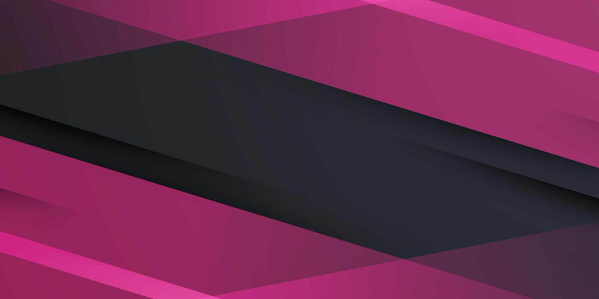 Abstract dark overlap background with dynamic pink color design. Simple modern frame background pattern. vector