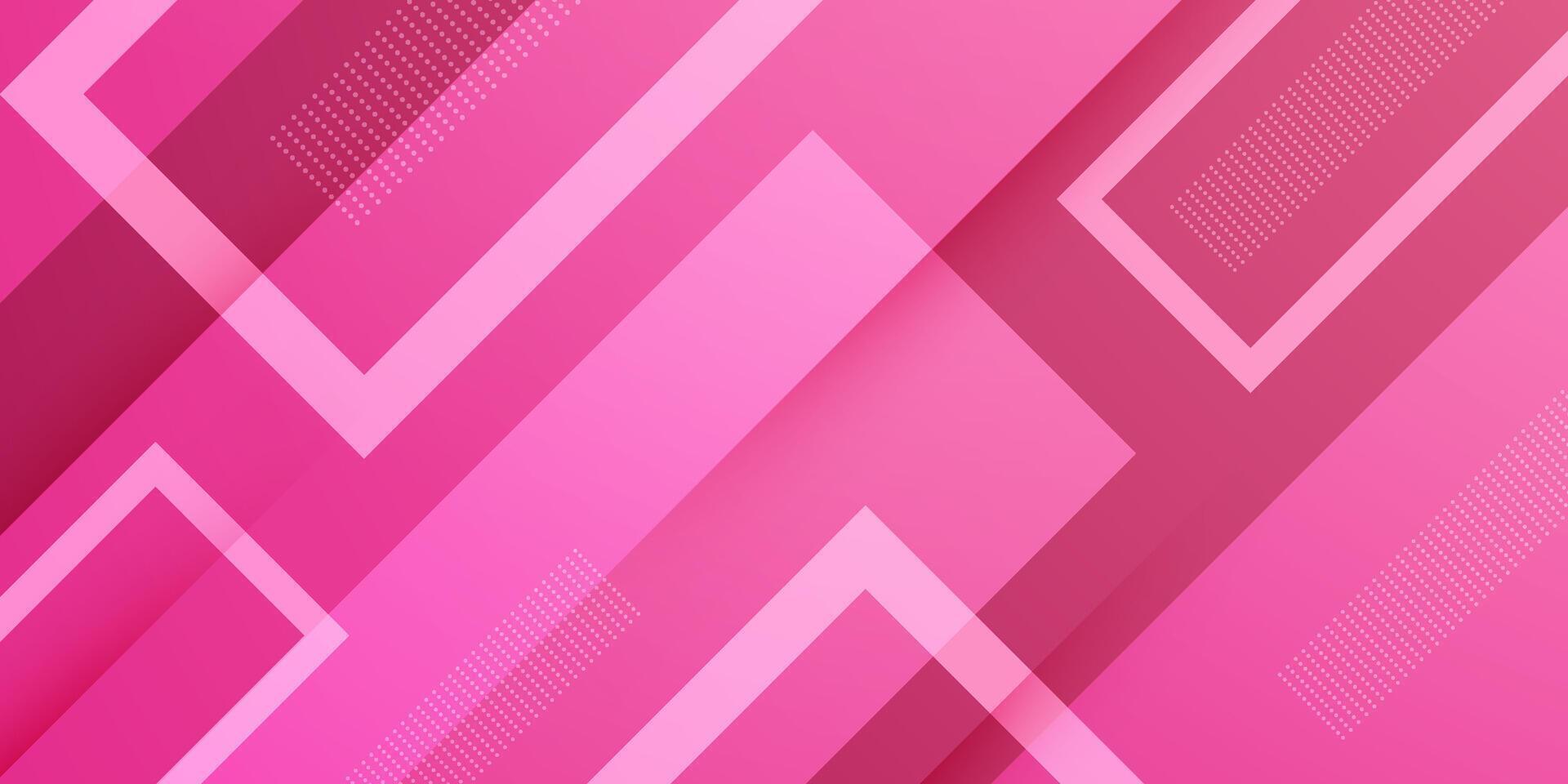 Abstract colorful gradient red and pink background. Overlap square 3D pattern design. vector
