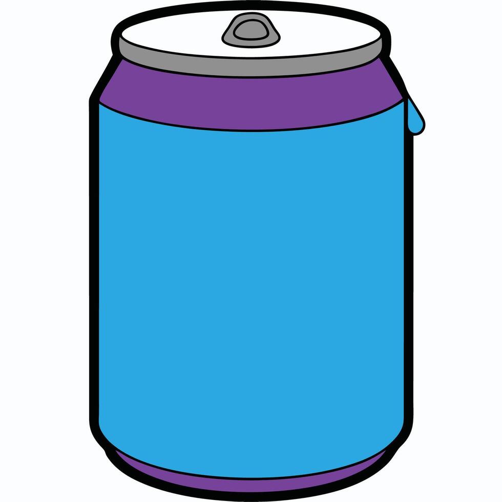 Soda Can Illustration isolated White Background vector