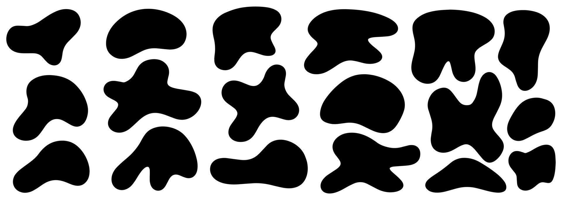 Abstract Background Art Different Size Black Spot Isolated. Graphic Design Concept, Element vector