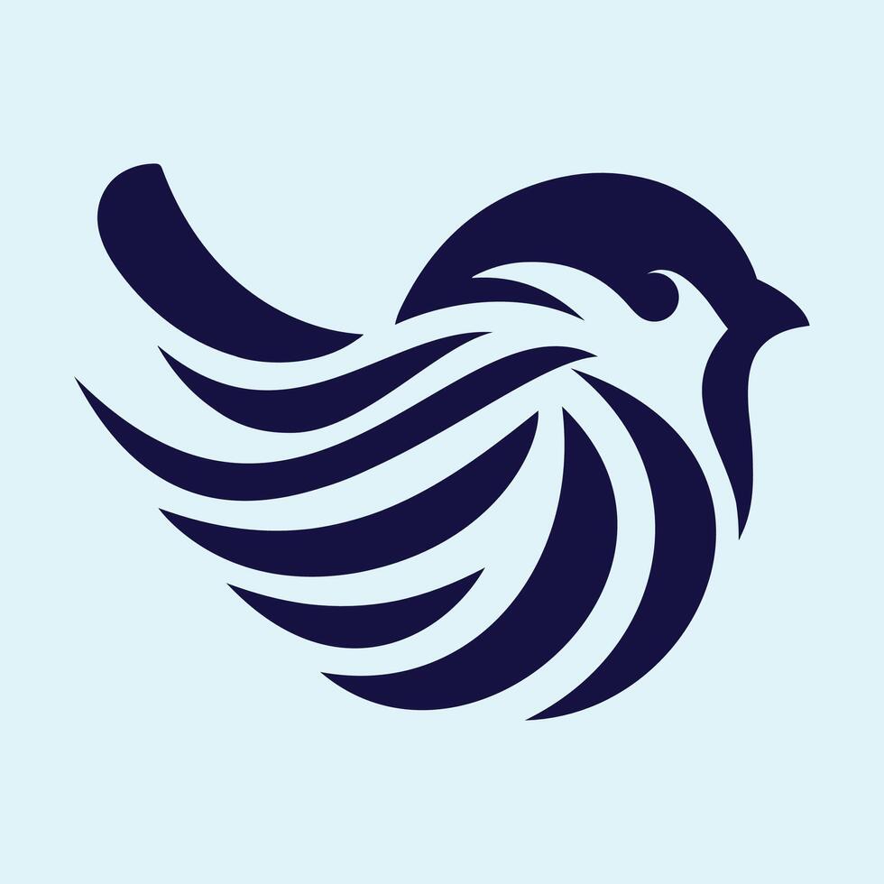 bird logo design, nature, bird, leaf,. logo design template, icon, symbol, creative, idea, simple bird vector