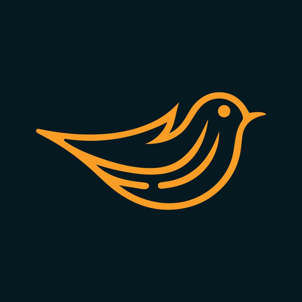 birds and flight dove. linear bird , simple bird logo. Royal Wild Animal Line Art Logo vector