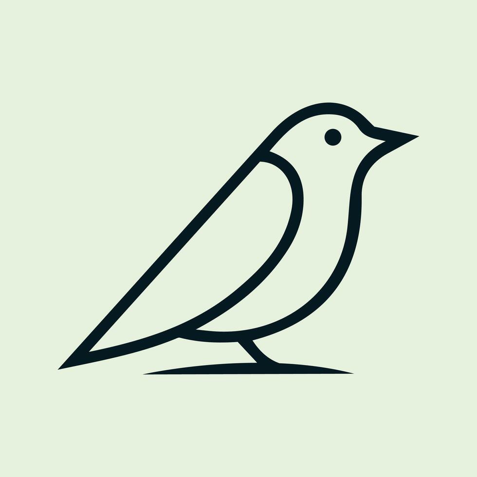 Unique Flying Bird Line Art bird logo, minimal bird vector