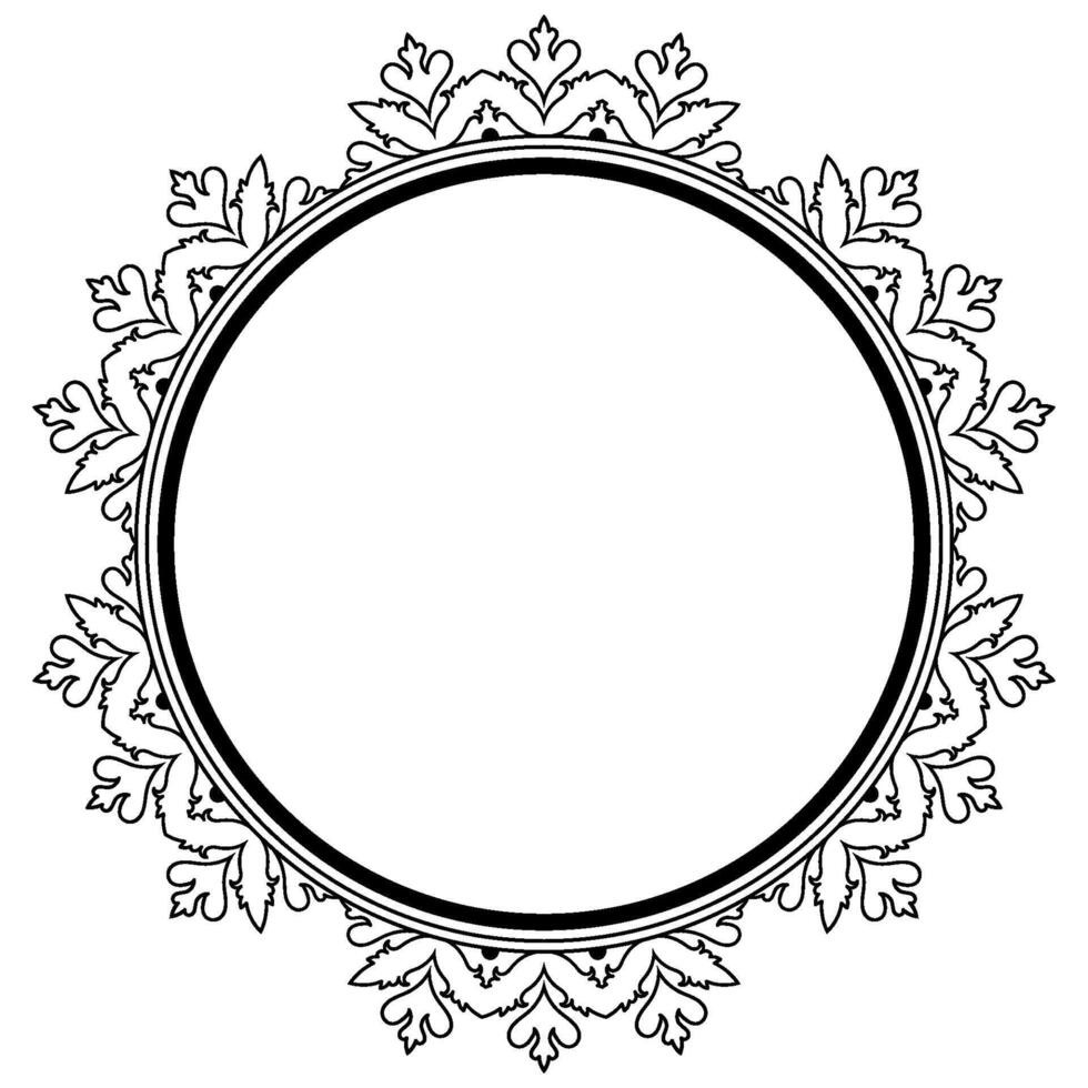 Retro Style Vintage Calligraphic Frame with Abstract Element and Drawn Texture. vector