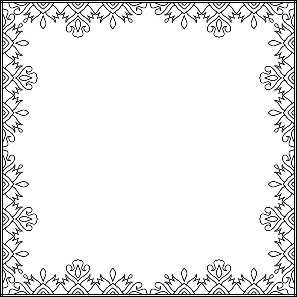Ornamental Vintage Frame Featuring Flourish Design Element and Style. vector