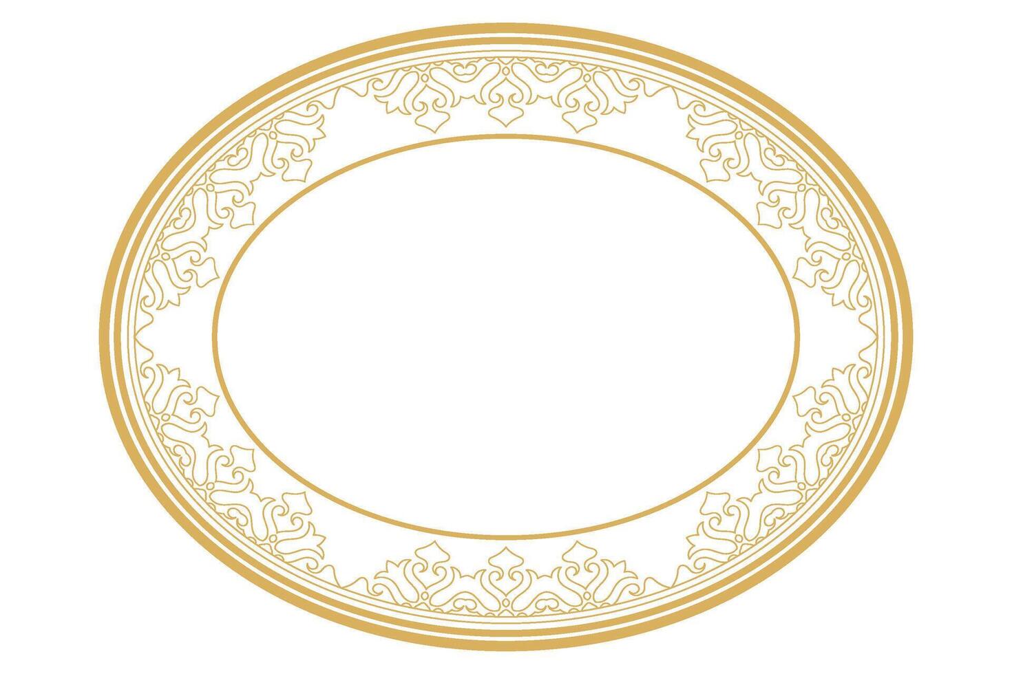 Vintage Ornate Frame Decoration Featuring Abstract Calligraphic Design. vector