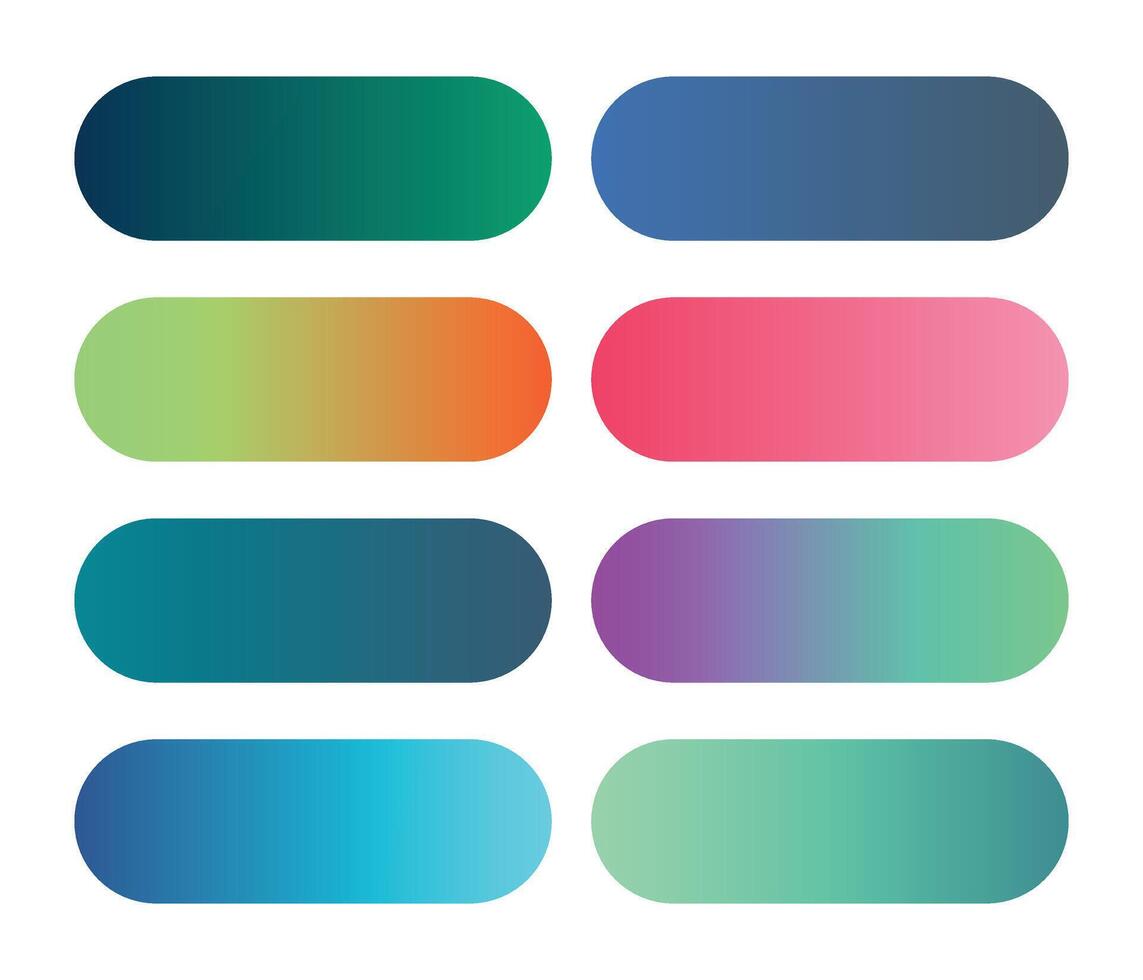 Set of multicolor gradients vector