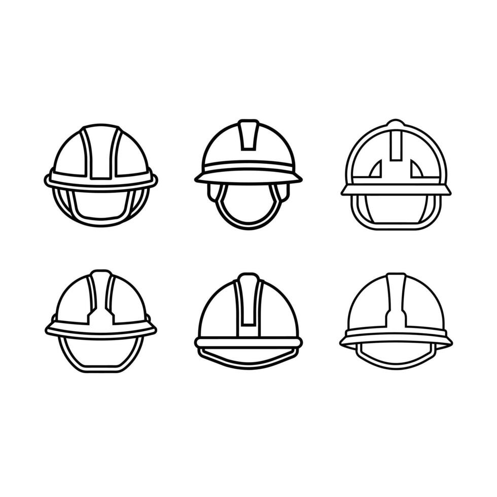 Construction Worker Helmet Icon - Graphic Design vector