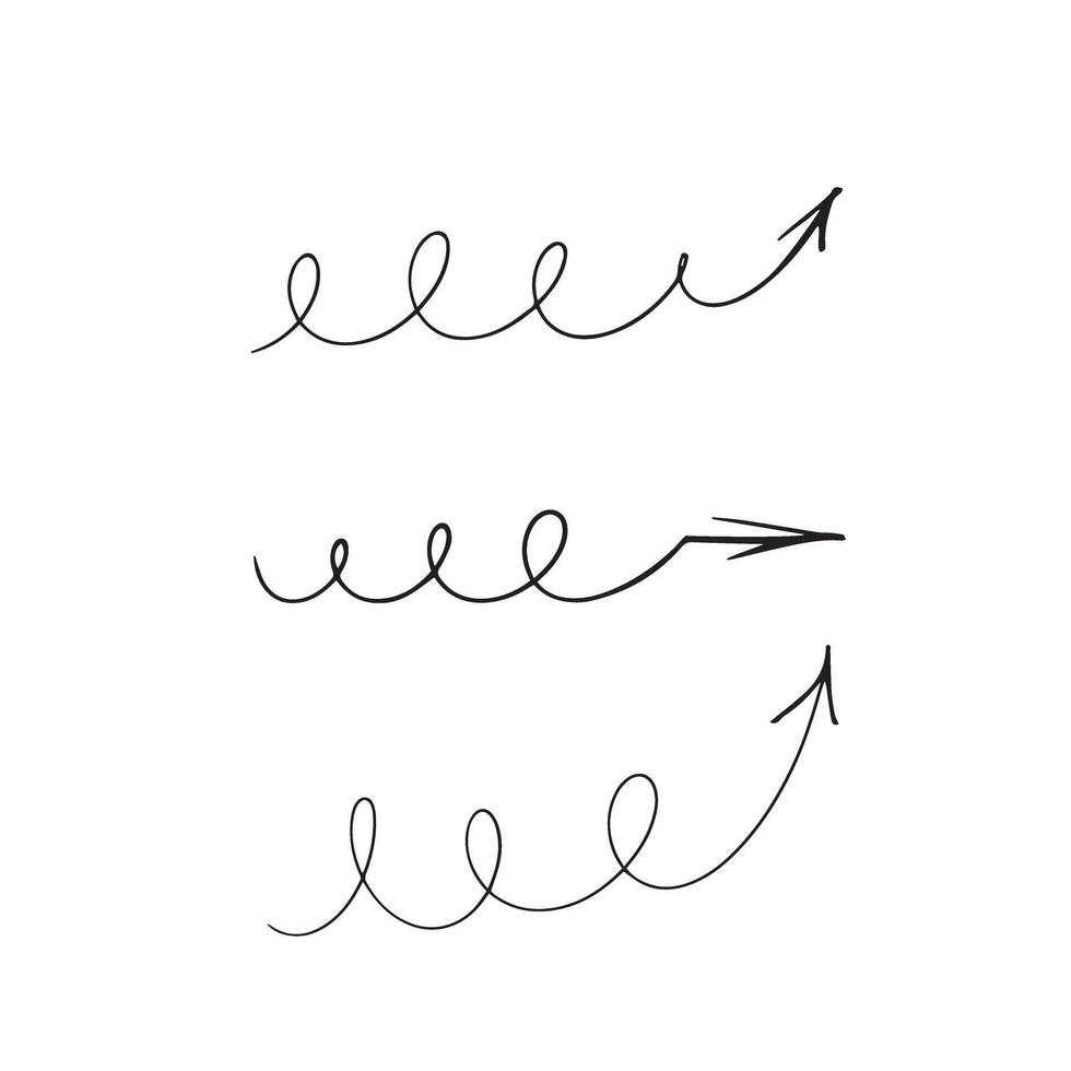 Basic line with arrow collection vector