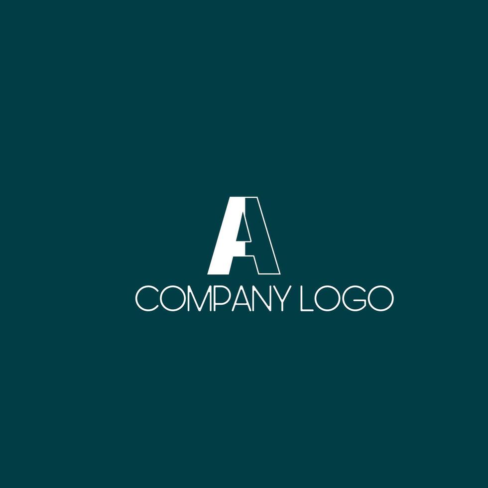 Modern Text company logo letter a vector