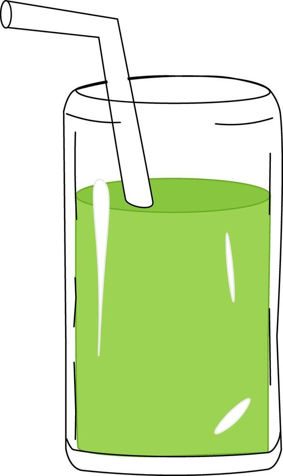 Green smoothie icon. Flat illustration of green vegetable smoothie icon isolated on white background Sample poster, party invitation, holiday banner, postcard. Eat green vector