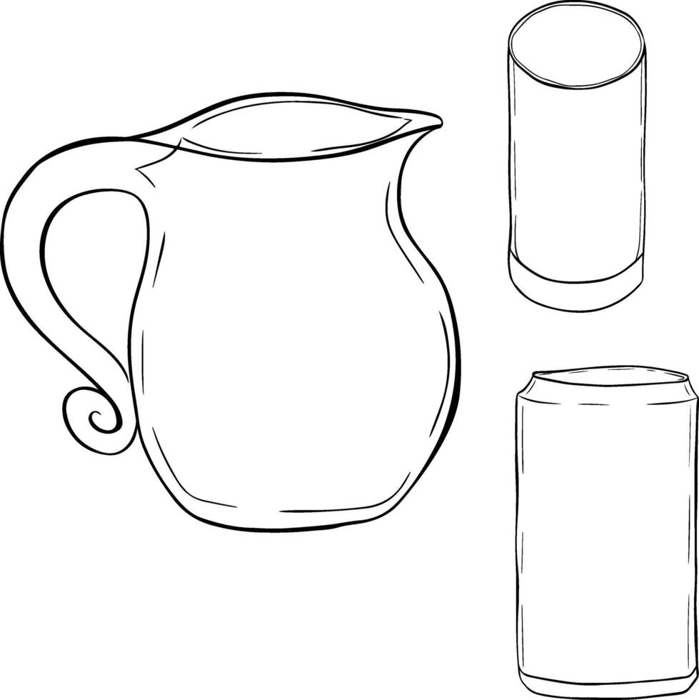 glasses graphic line ink set, isolated on transparent background vector