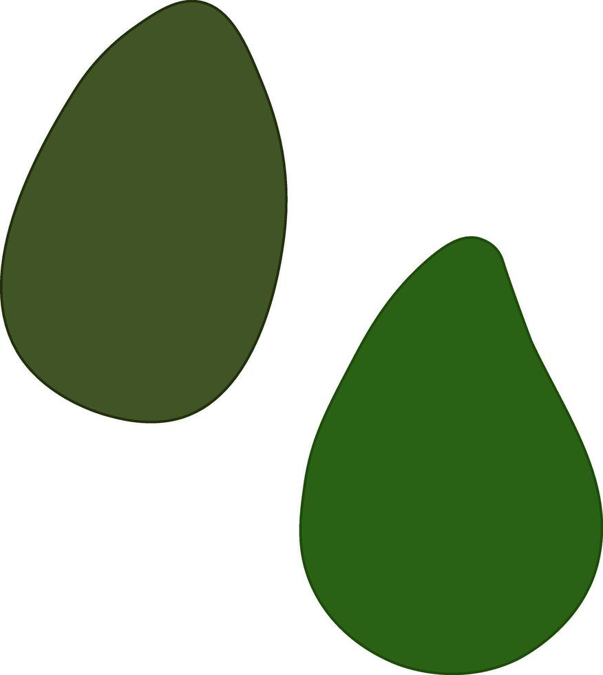 avocado food icon. Avocado flat fruit whole isolated on white background. Summer tropical fruits for healthy lifestyle. illustration in flat style vector