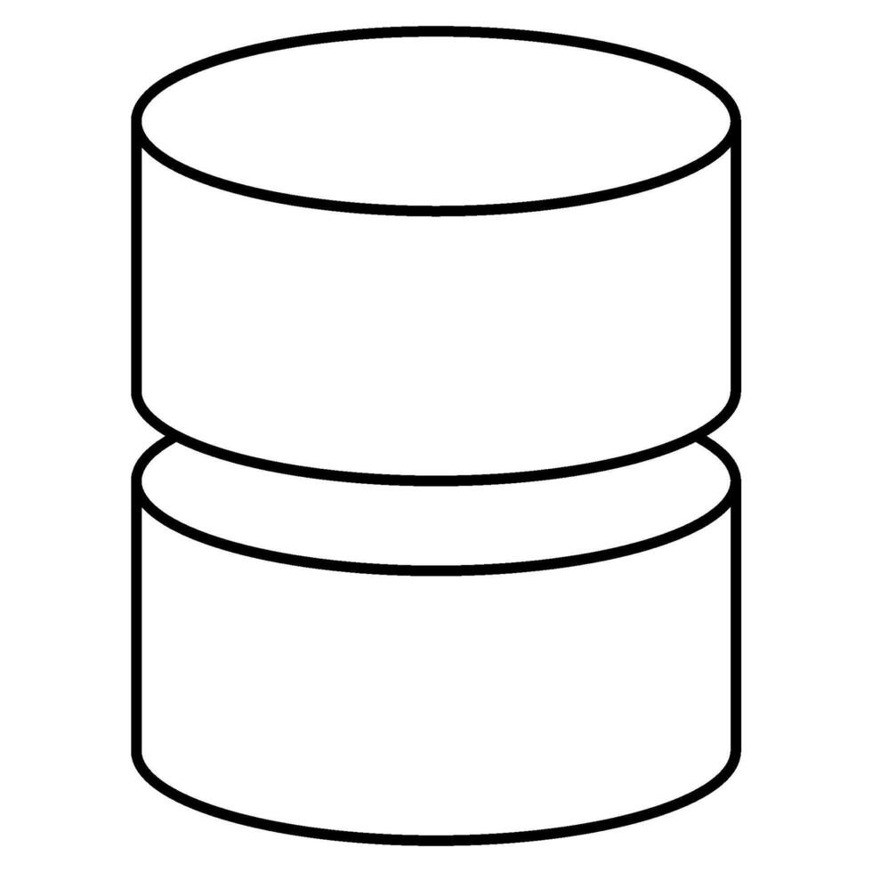 Data outline icon style vector