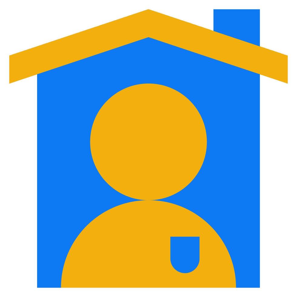 Home owner solid icon vector