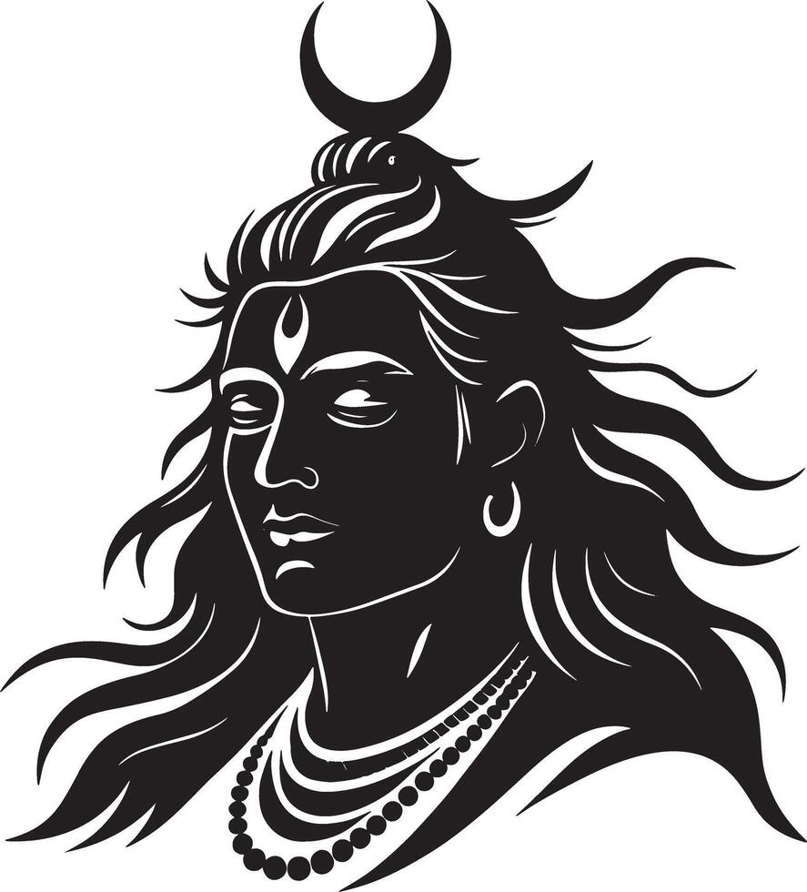 lord shiva, the lord of the gods vector
