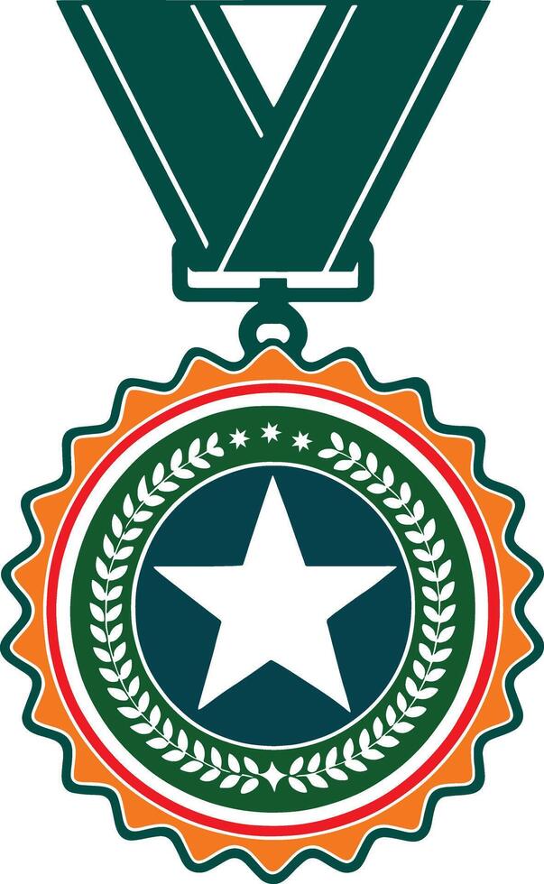 the medal for the winner of the olympics vector