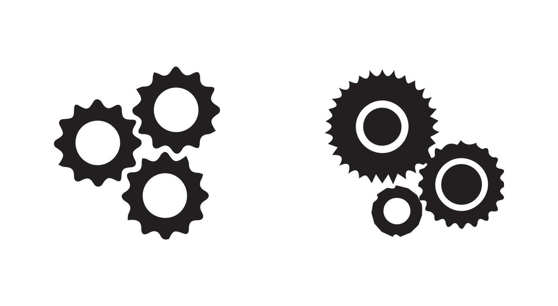Gear Settings symbol, vector