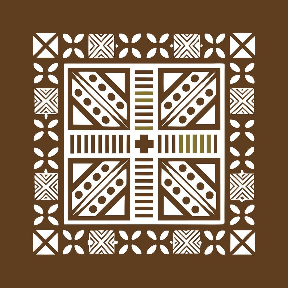 Abstract African Tribal Pattern Design vector
