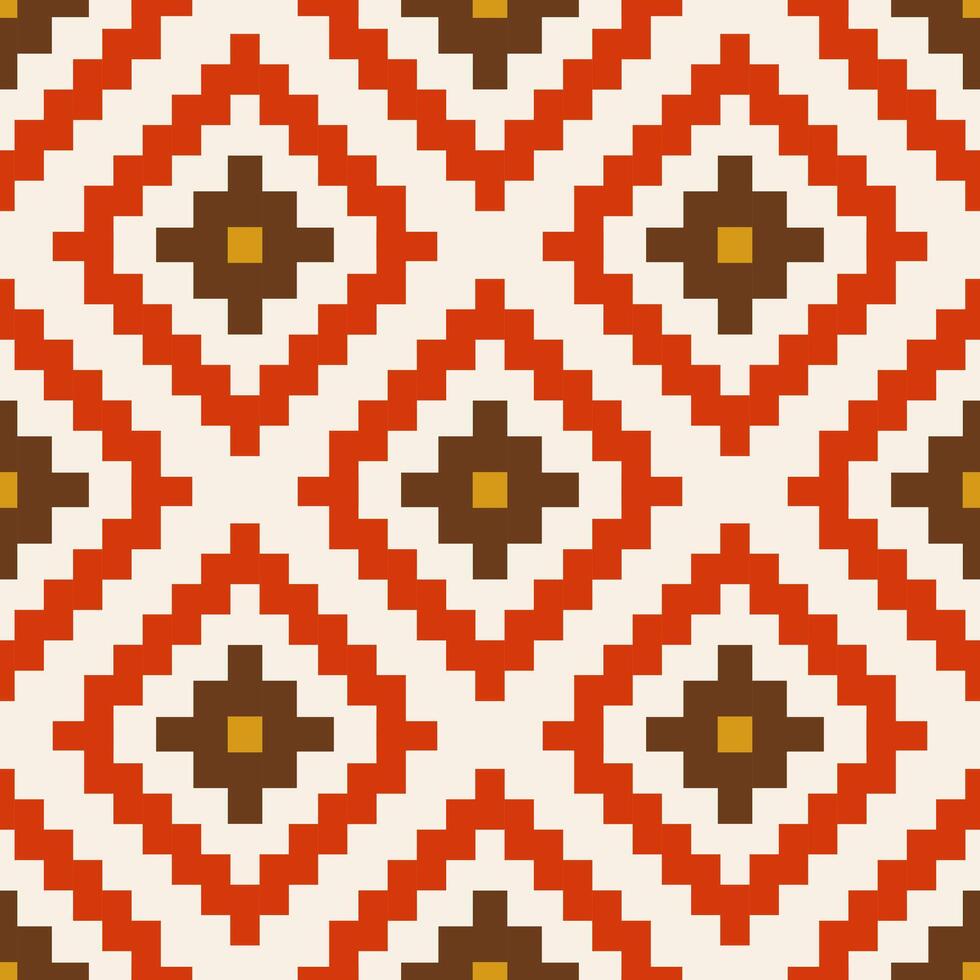 Ethnic seamless pattern. Geometric background. Aztec Boho geometric seamless pattern. Navajo pattern design. Native American style. vector