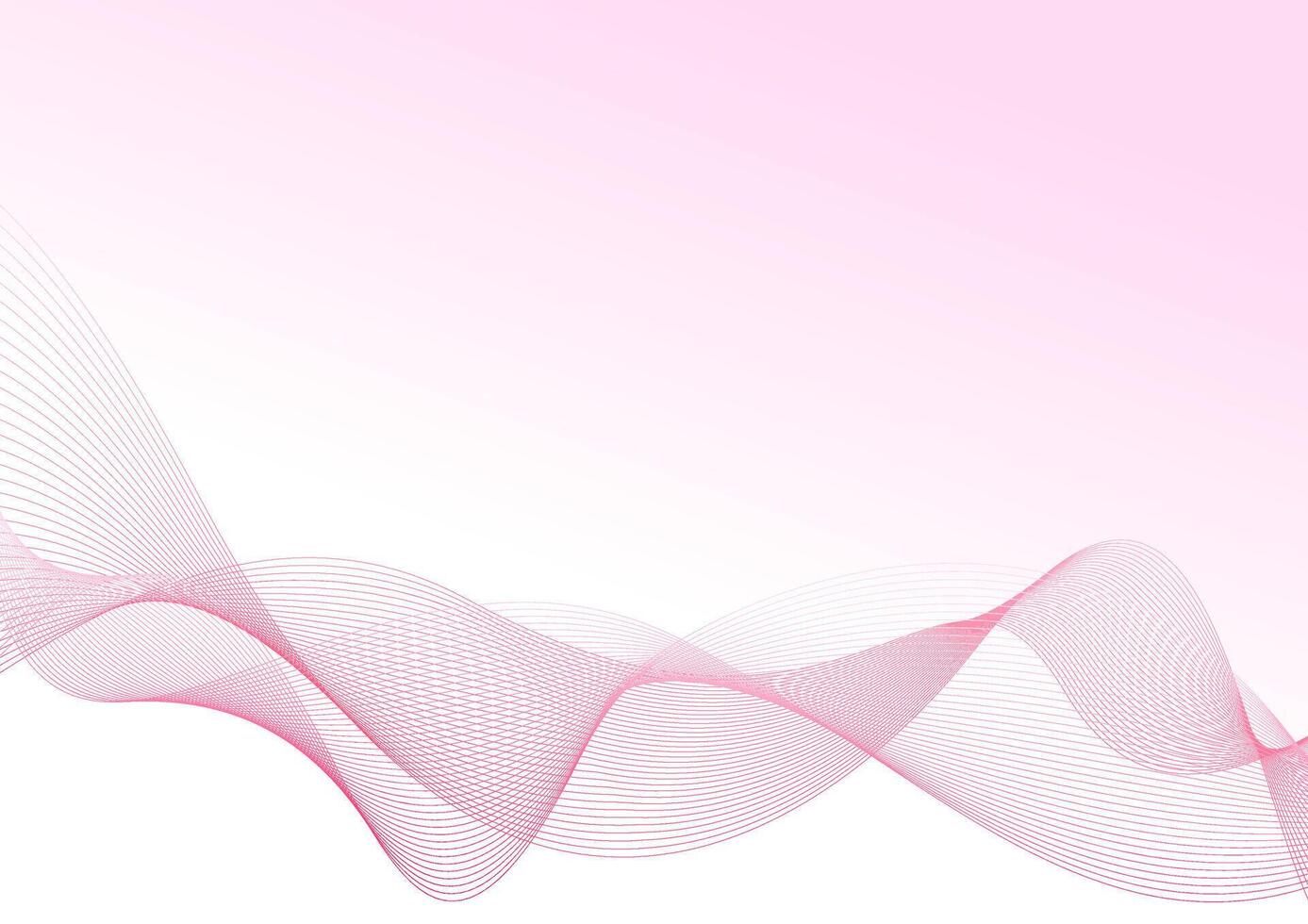 Abstract background with pink waves gradient. vector