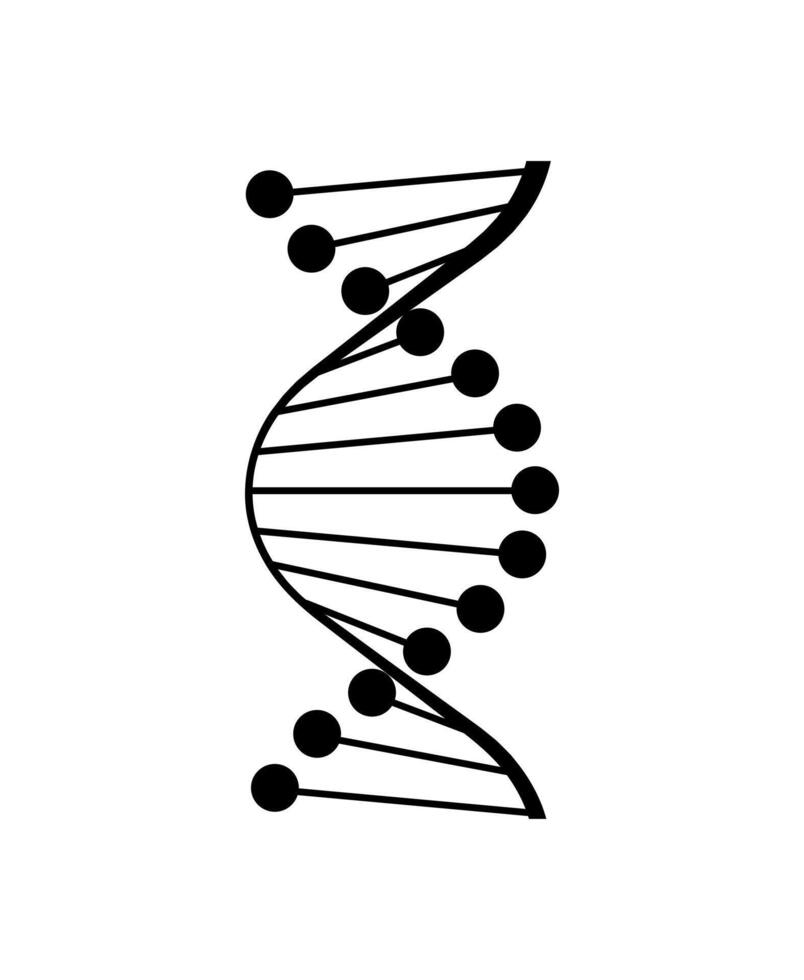 Dna molecule icon illustration vector