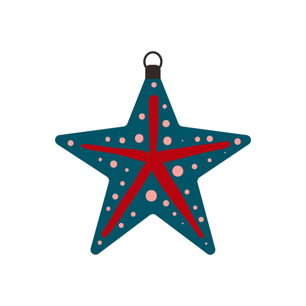 Starfish ornament icon illustration vector
