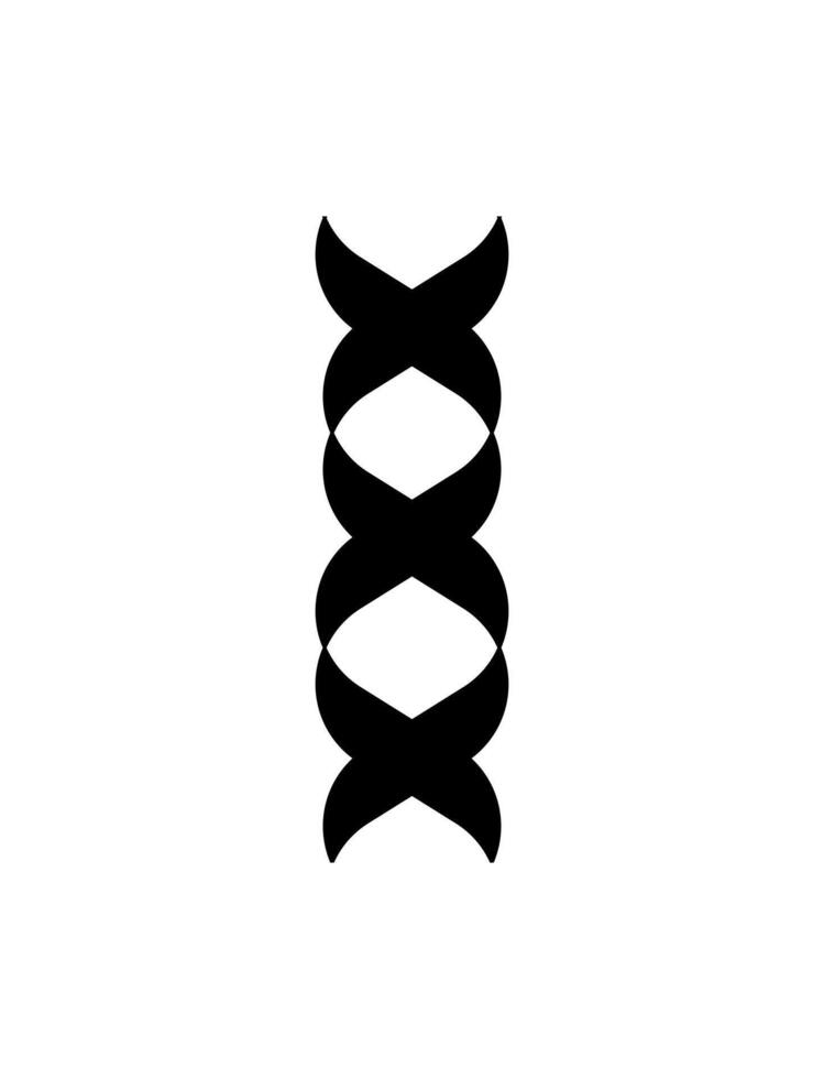 A black and white logo of a cross vector