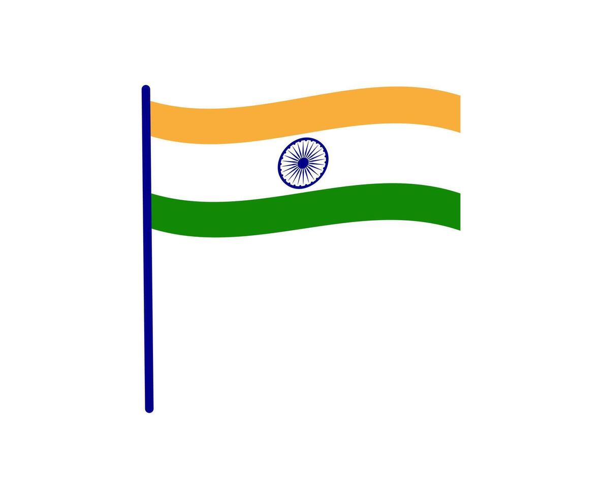 The National flag of India vector